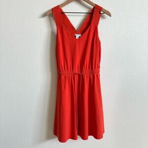 Athleta Savannah Orange Sleeveless Mini Dress Women’s Small NWOT